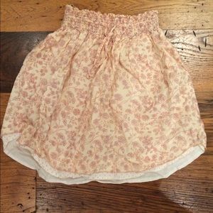 Adorable floral cotton mini skirt